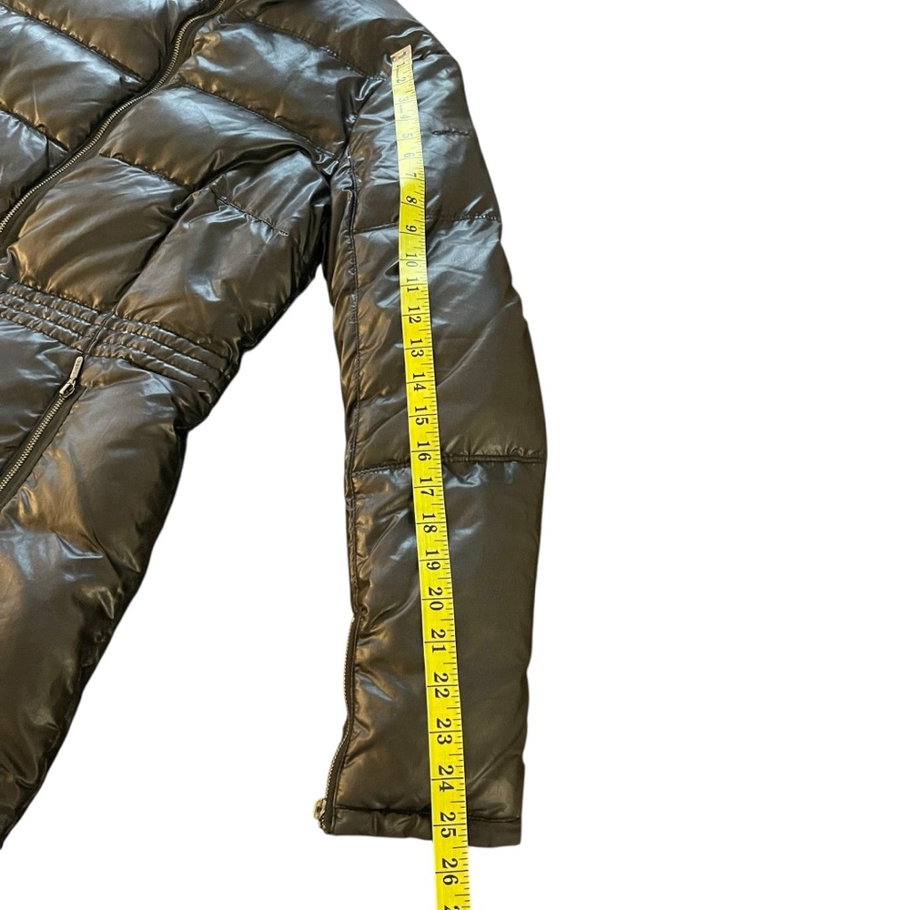 GEOX Respira Black Cinch Waist Long Down/Feather Puffer Jacket (8/10) - Picture 12 of 16